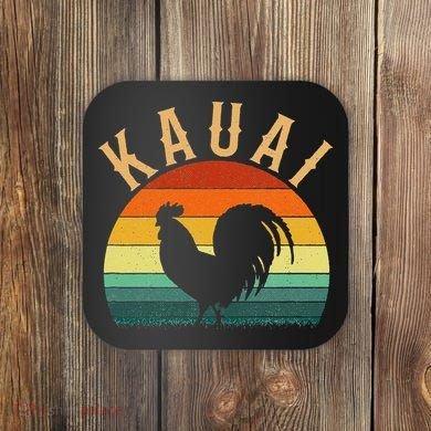 kauai chicken rooster hawaii Coaster