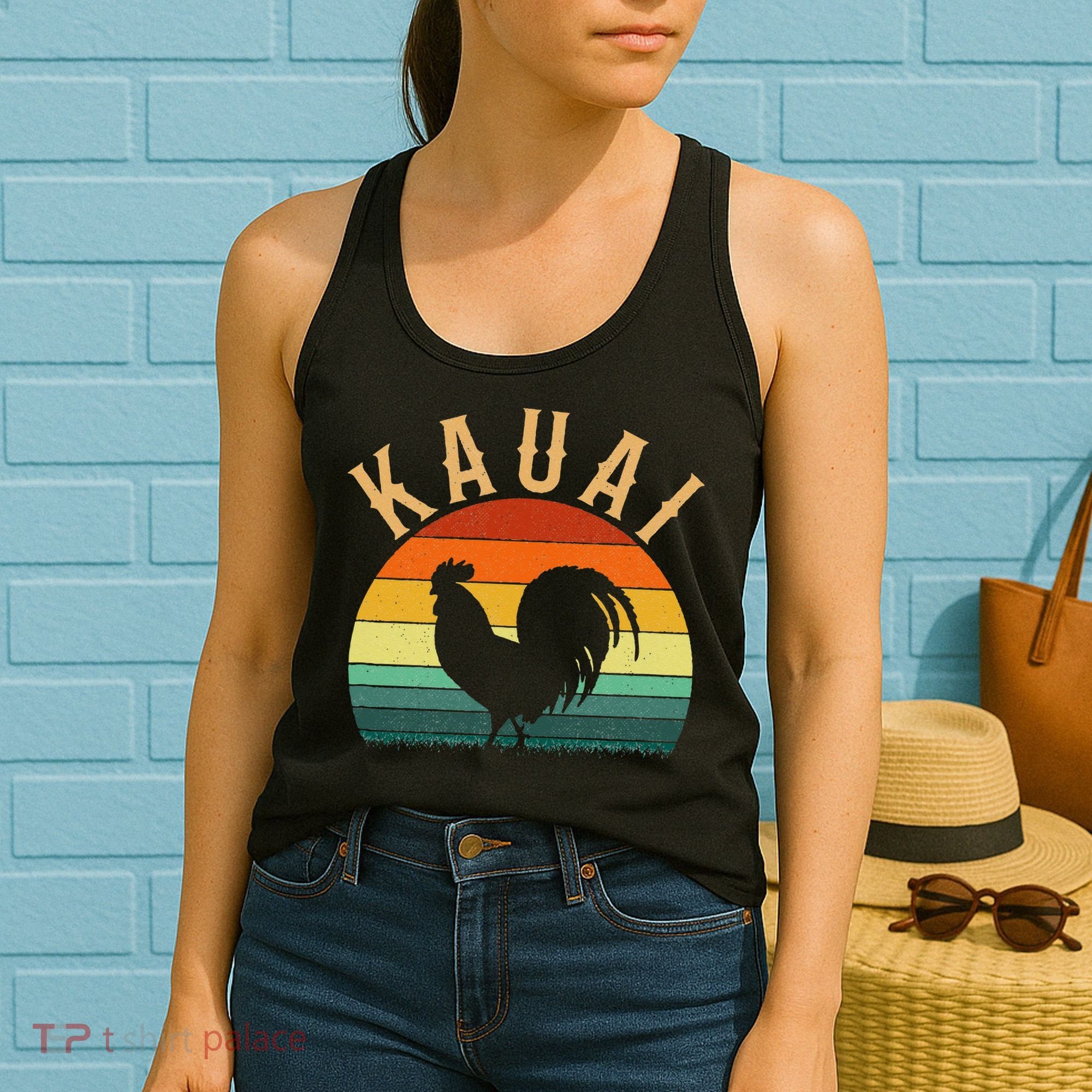 kauai chicken rooster hawaii Women's Tank Top