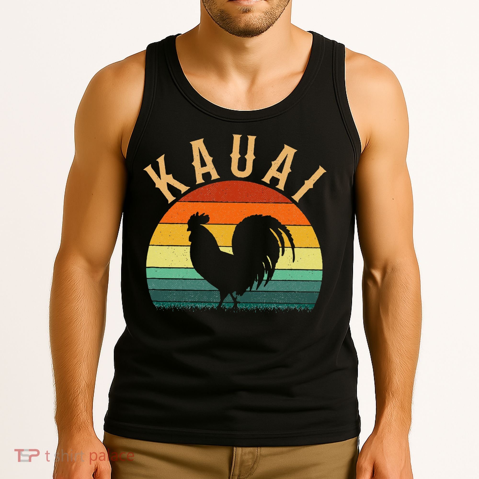 kauai chicken rooster hawaii Tank Top