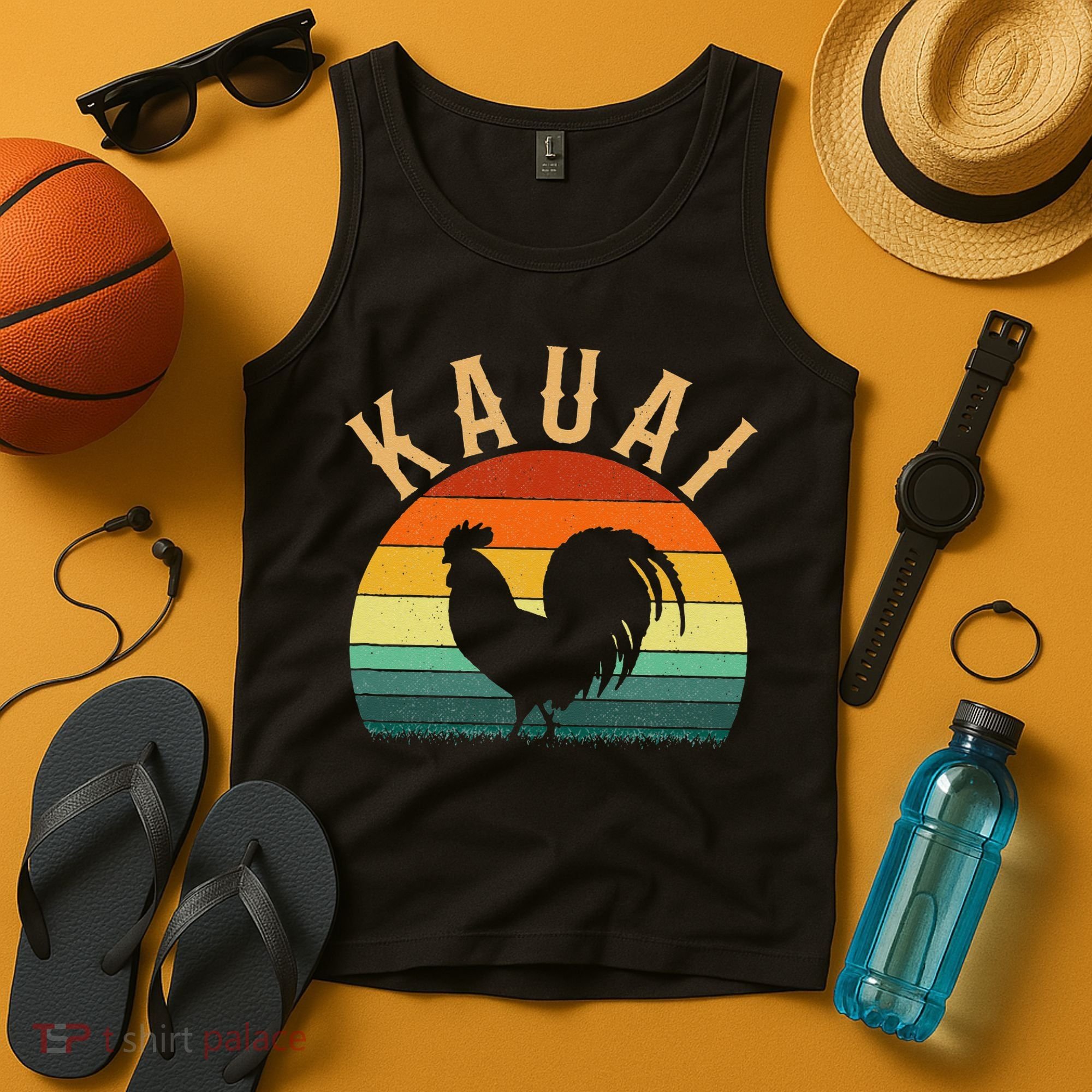 kauai chicken rooster hawaii Tank Top