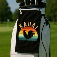 kauai chicken rooster hawaii Golf Towel thumb 2