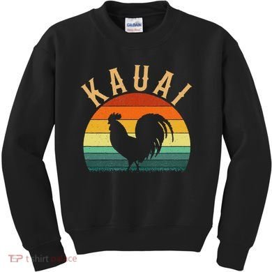 kauai chicken rooster hawaii Kids Sweatshirt