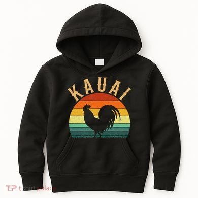 kauai chicken rooster hawaii Kids Hoodie