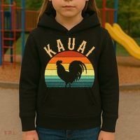 kauai chicken rooster hawaii Kids Hoodie thumb 3