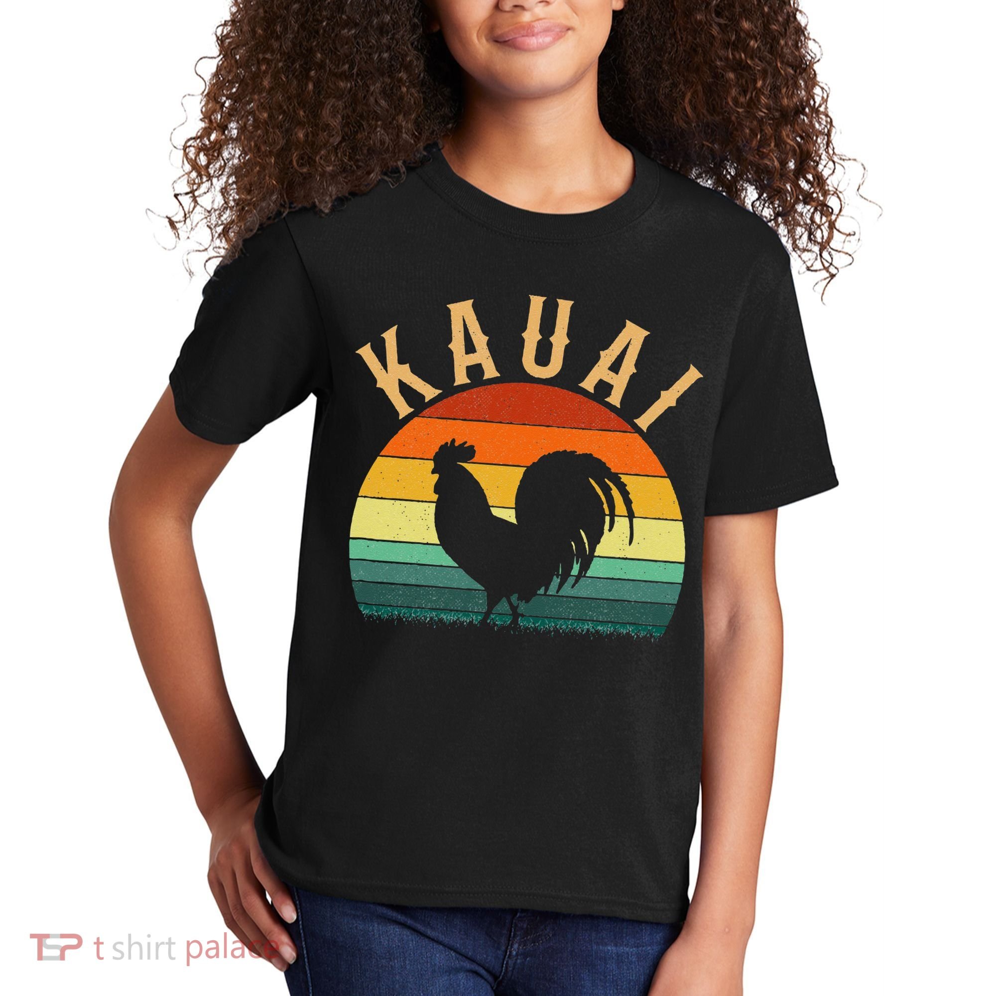 kauai chicken rooster hawaii Kids T-Shirt