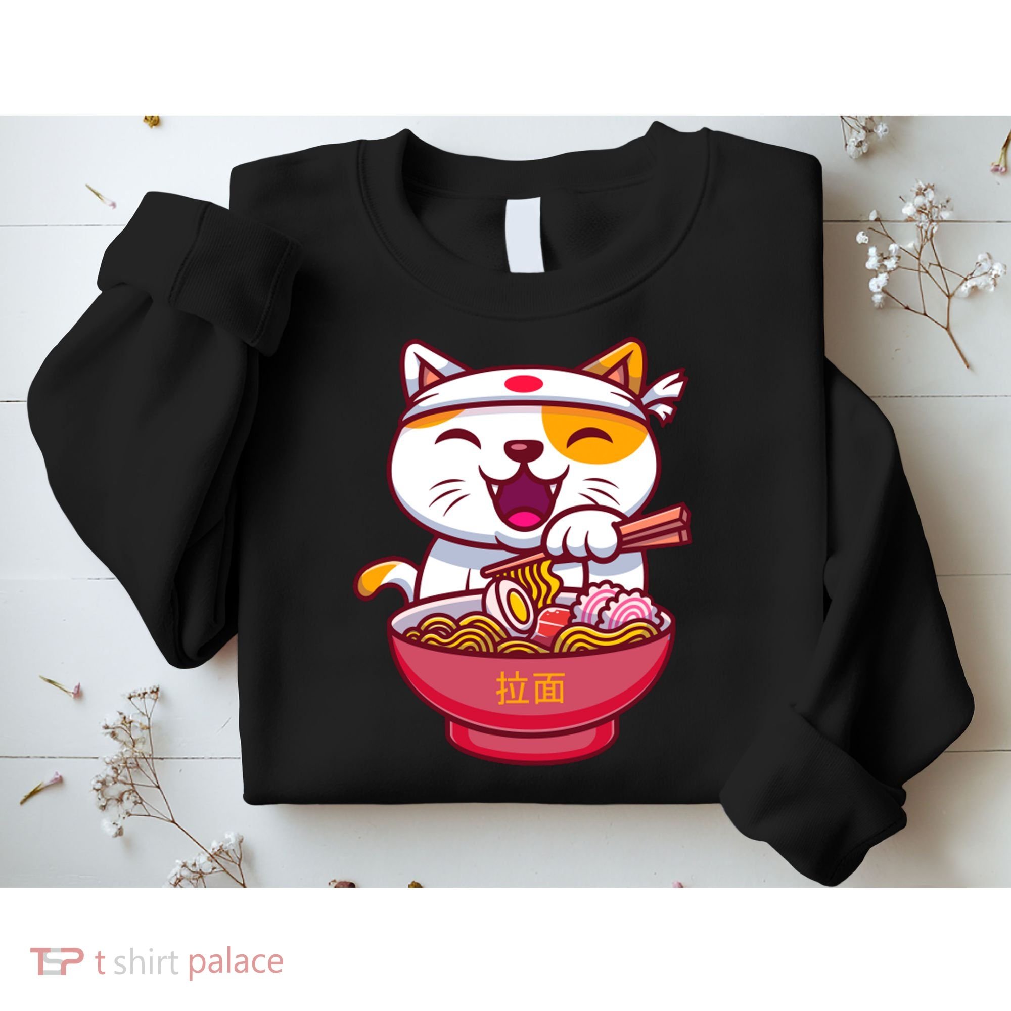 Kawaki Cat Ramen Anime Cartoon Sweatshirt