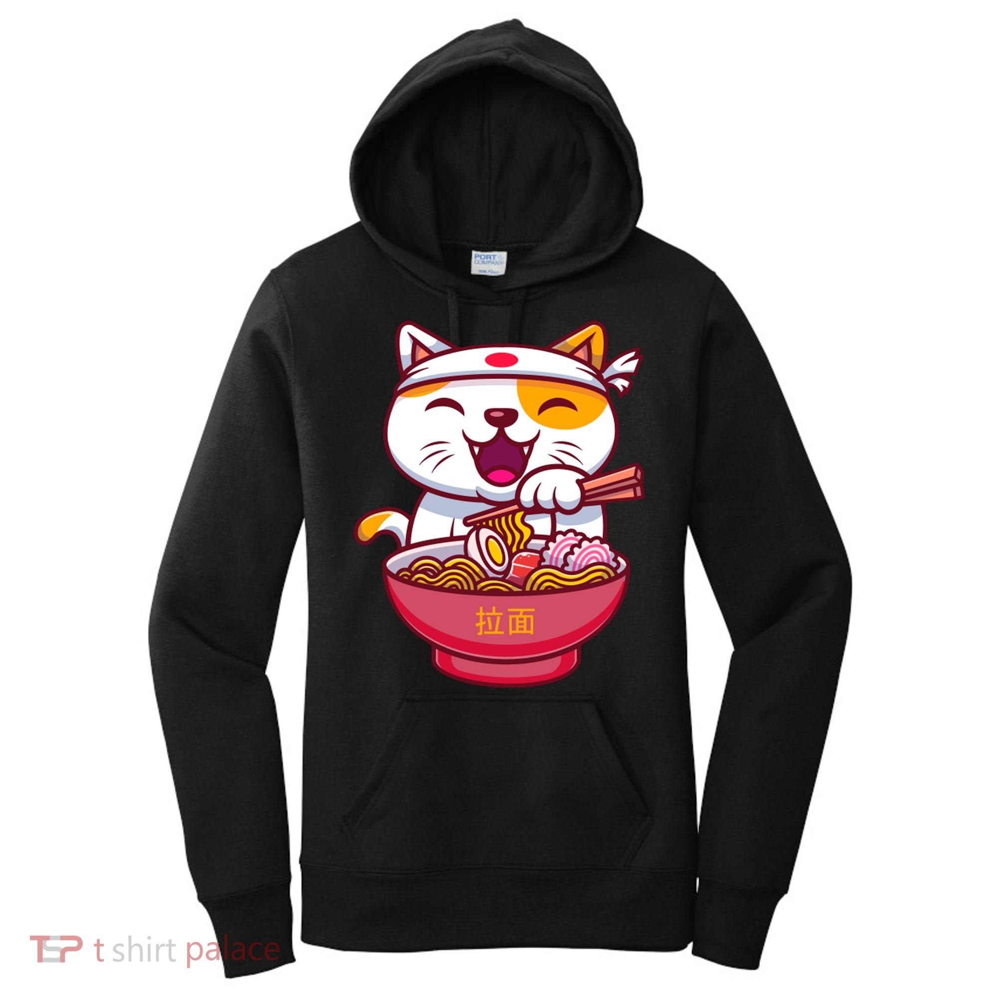 Kawaki Cat Ramen Anime Cartoon Women's Hoodie
