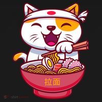 Kawaki Cat Ramen Anime Cartoon Women's Tank Top thumb 5