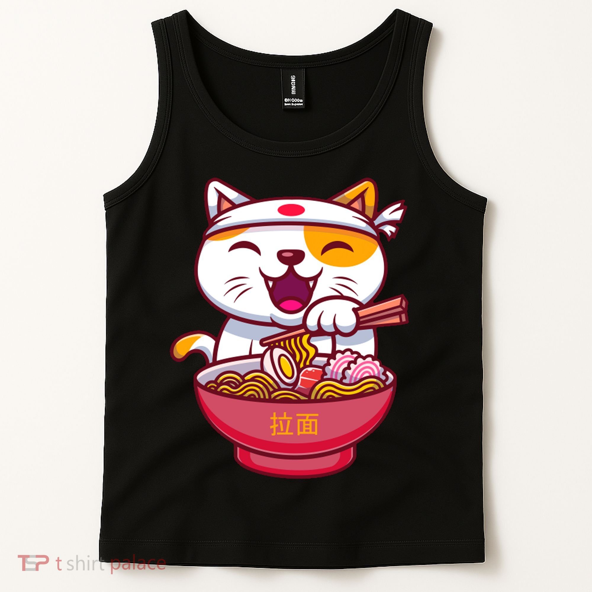Kawaki Cat Ramen Anime Cartoon Tank Top
