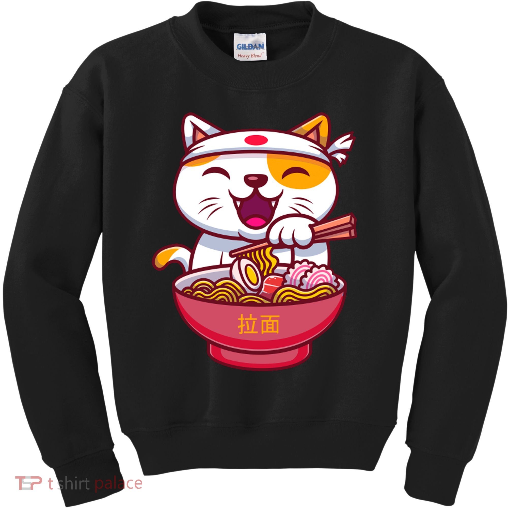 Kawaki Cat Ramen Anime Cartoon Kids Sweatshirt