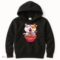 Kawaki Cat Ramen Anime Cartoon Kids Hoodie thumb 0