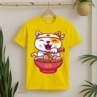 Kawaki Cat Ramen Anime Cartoon T-Shirt thumb 2