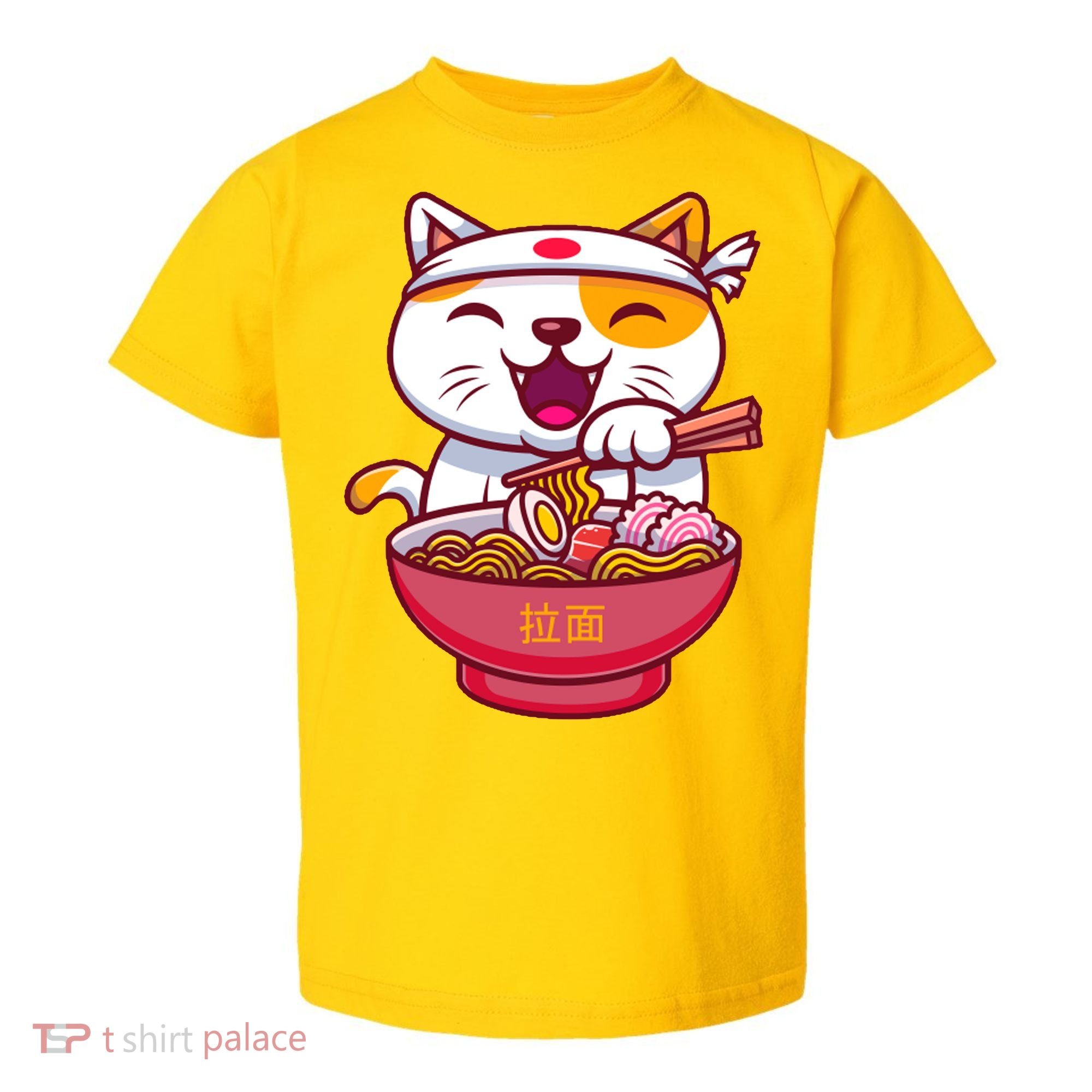 Kawaki Cat Ramen Anime Cartoon Toddler T-Shirt