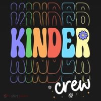 Kinder Crew Retro Groovy Preschool Kindergarten Teacher Cool Gift Bucket Hat thumb 4