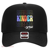 Kinder Crew Retro Groovy Preschool Kindergarten Teacher Cool Gift Hat thumb 0