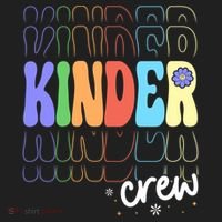Kinder Crew Retro Groovy Preschool Kindergarten Teacher Cool Gift Hat thumb 2
