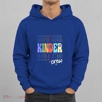 Kinder Crew Retro Groovy Preschool Kindergarten Teacher Cool Gift Hoodie thumb 0