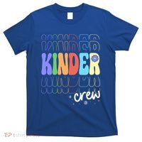 Kinder Crew Retro Groovy Preschool Kindergarten Teacher Cool Gift T-Shirt thumb 0