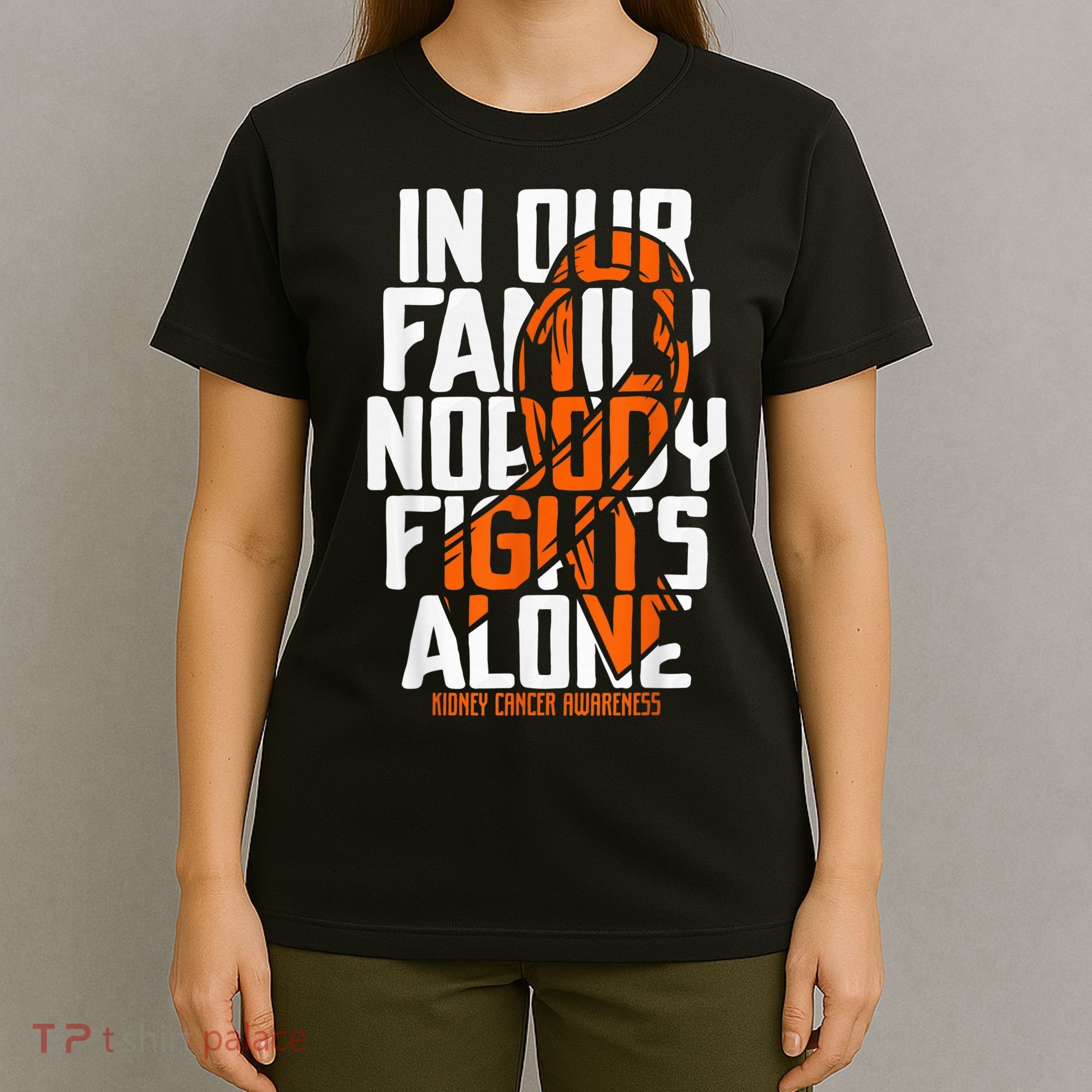 Kidney Cancer Support Family Kidney Cancer Awareness T-Shirt