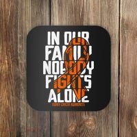 Kidney Cancer Support Family Kidney Cancer Awareness Coaster thumb 0