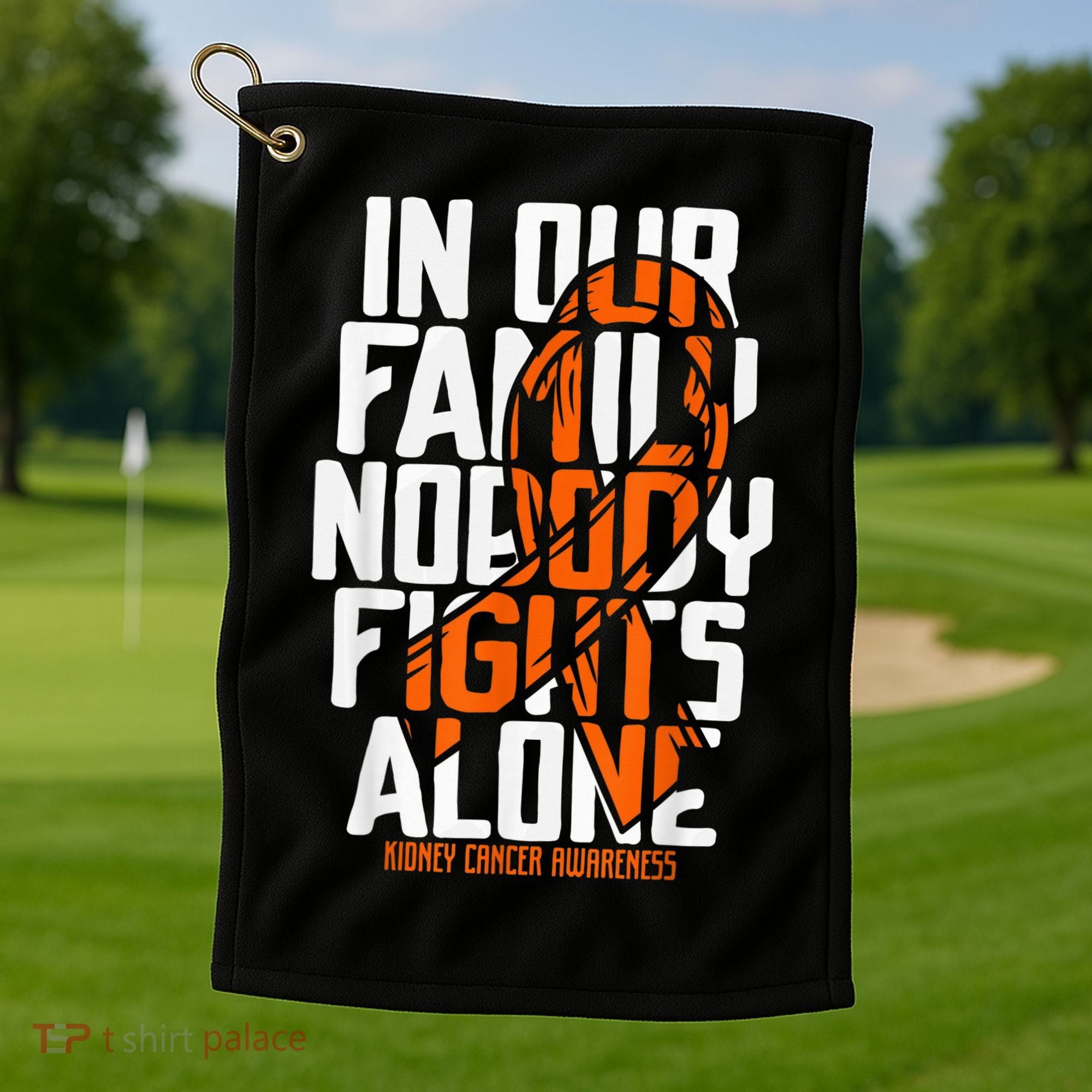 Kidney Cancer Support Family Kidney Cancer Awareness Golf Towel