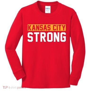 Kansas City Strong Kids Long Sleeve Shirt