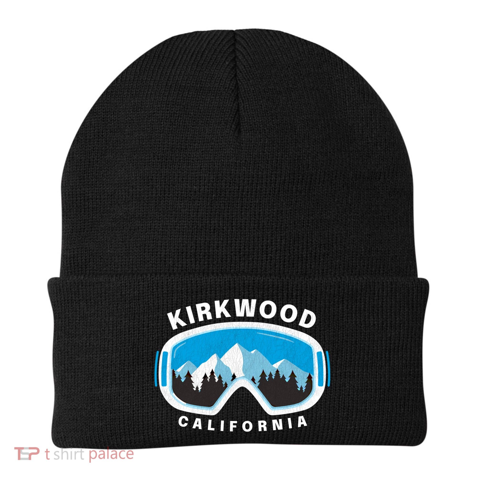Kirkwood California Ski Snowboard Goggles Snow Mountain Cool Gift Beanie
