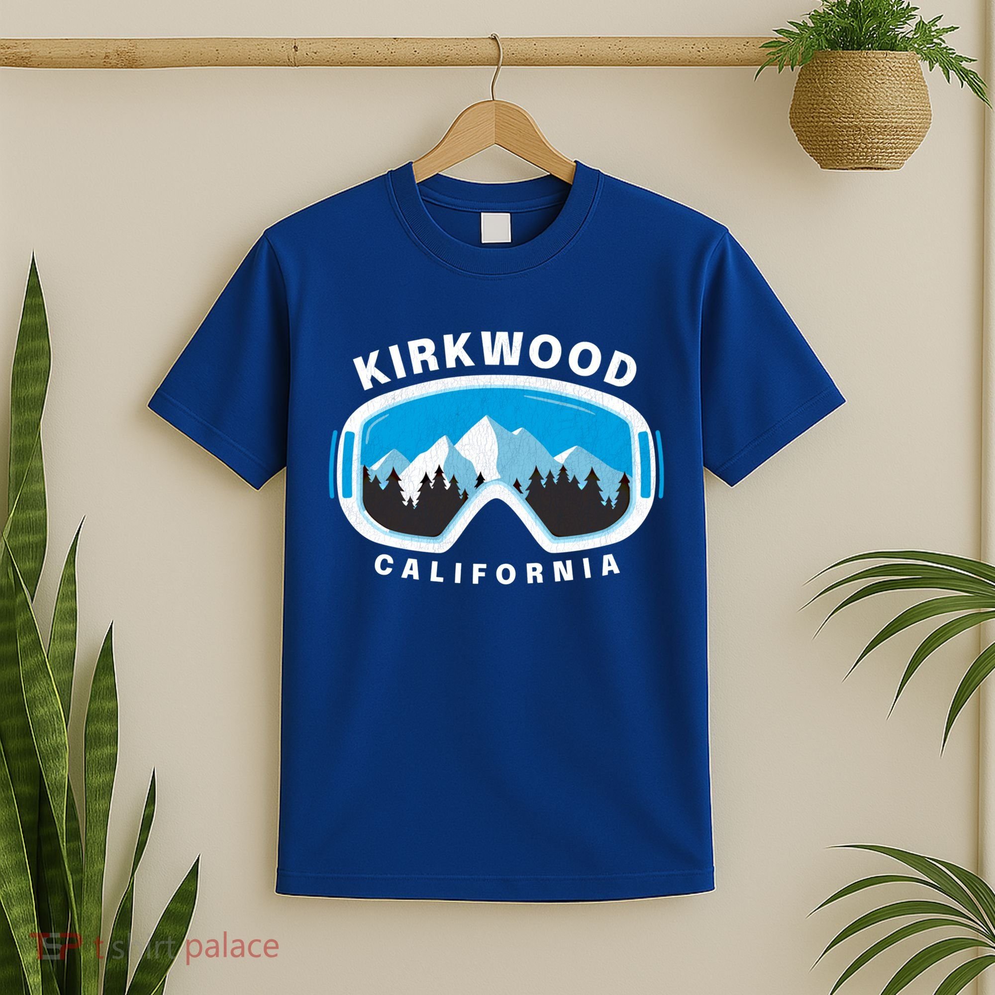 Kirkwood California Ski Snowboard Goggles Snow Mountain Cool Gift T-Shirt