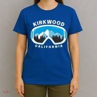 Kirkwood California Ski Snowboard Goggles Snow Mountain Cool Gift T-Shirt thumb 4