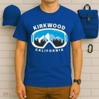 Kirkwood California Ski Snowboard Goggles Snow Mountain Cool Gift T-Shirt thumb 6