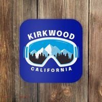 Kirkwood California Ski Snowboard Goggles Snow Mountain Cool Gift Coaster thumb 0