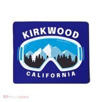 Kirkwood California Ski Snowboard Goggles Snow Mountain Cool Gift Mousepad thumb 0