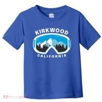 Kirkwood California Ski Snowboard Goggles Snow Mountain Cool Gift Toddler T-Shirt thumb 0