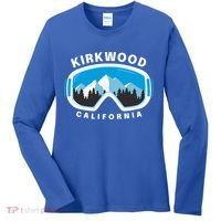 Kirkwood California Ski Snowboard Goggles Snow Mountain Cool Gift Women's Long Sleeve Shirt thumb 0