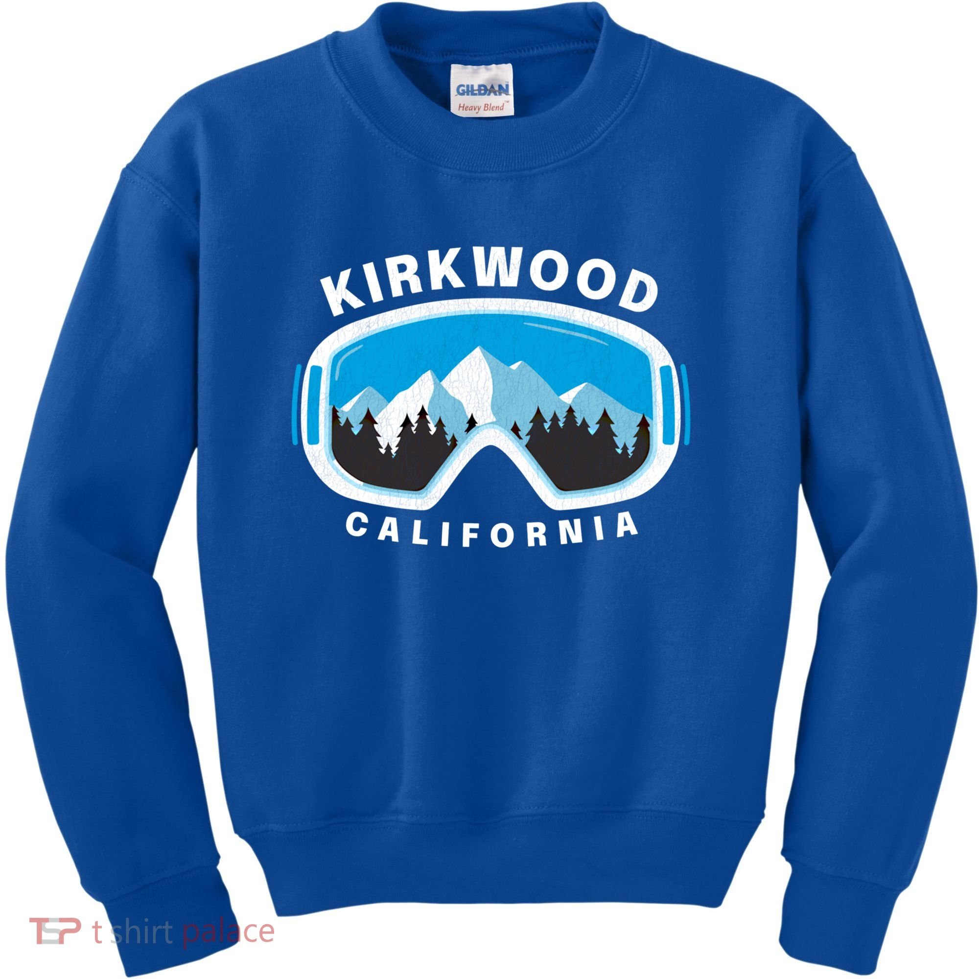 Kirkwood California Ski Snowboard Goggles Snow Mountain Cool Gift Kids Sweatshirt