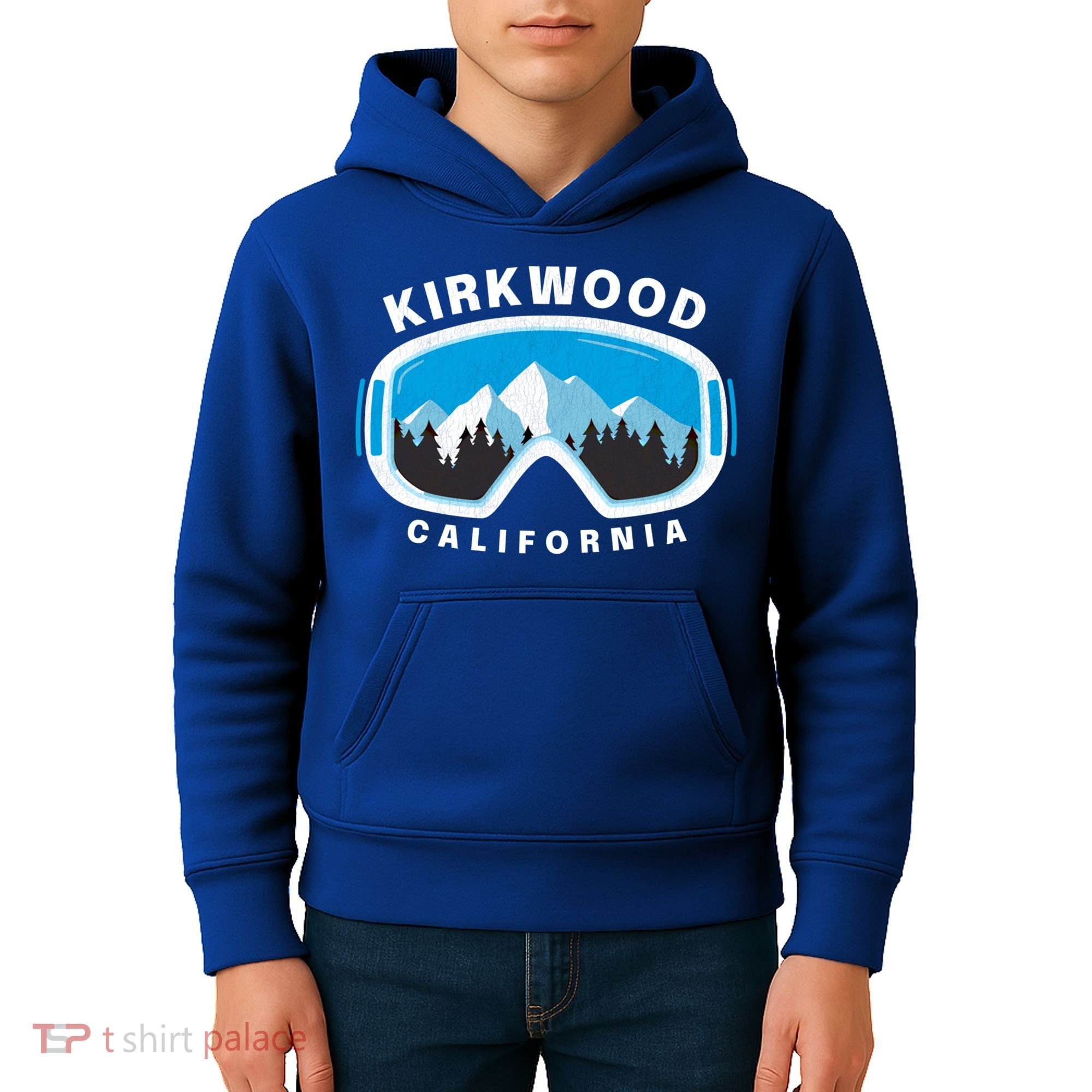 Kirkwood California Ski Snowboard Goggles Snow Mountain Cool Gift Kids Hoodie