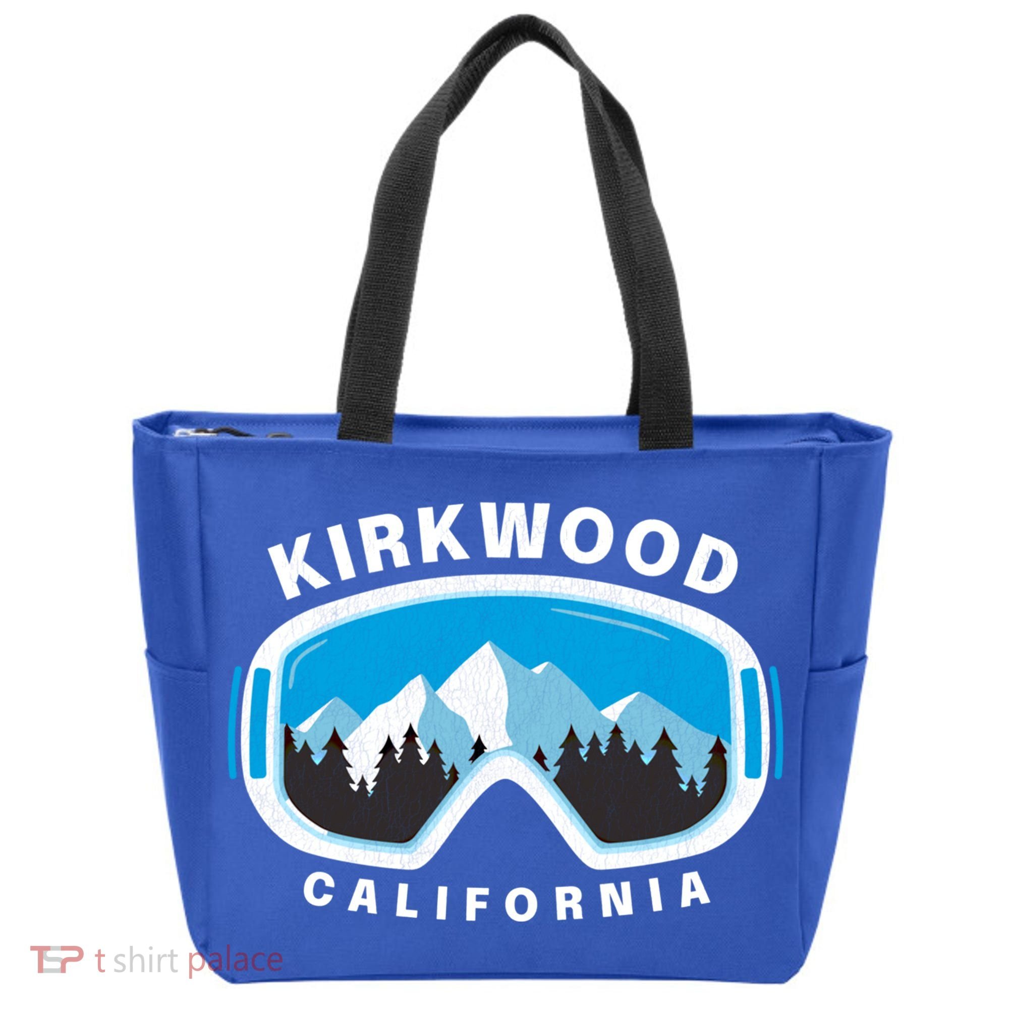 Kirkwood California Ski Snowboard Goggles Snow Mountain Cool Gift Tote Bag