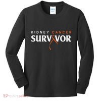Kidney Cancer Survivor Kidney Cancer Awareness Kids Long Sleeve Shirt thumb 0