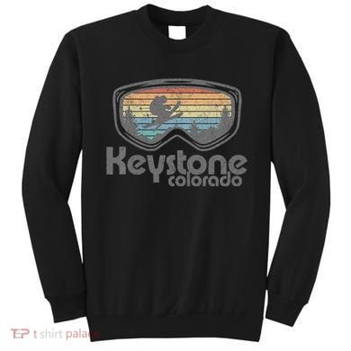 Keystone Colorado Ski Mountain Skiing Retro Vacation Gift Sweatshirt