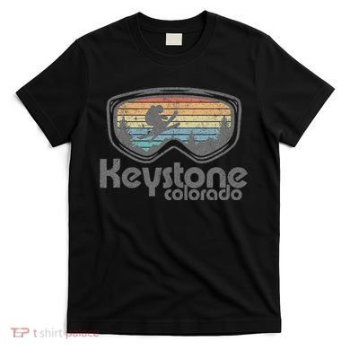 Keystone Colorado Ski Mountain Skiing Retro Vacation Gift T-Shirt