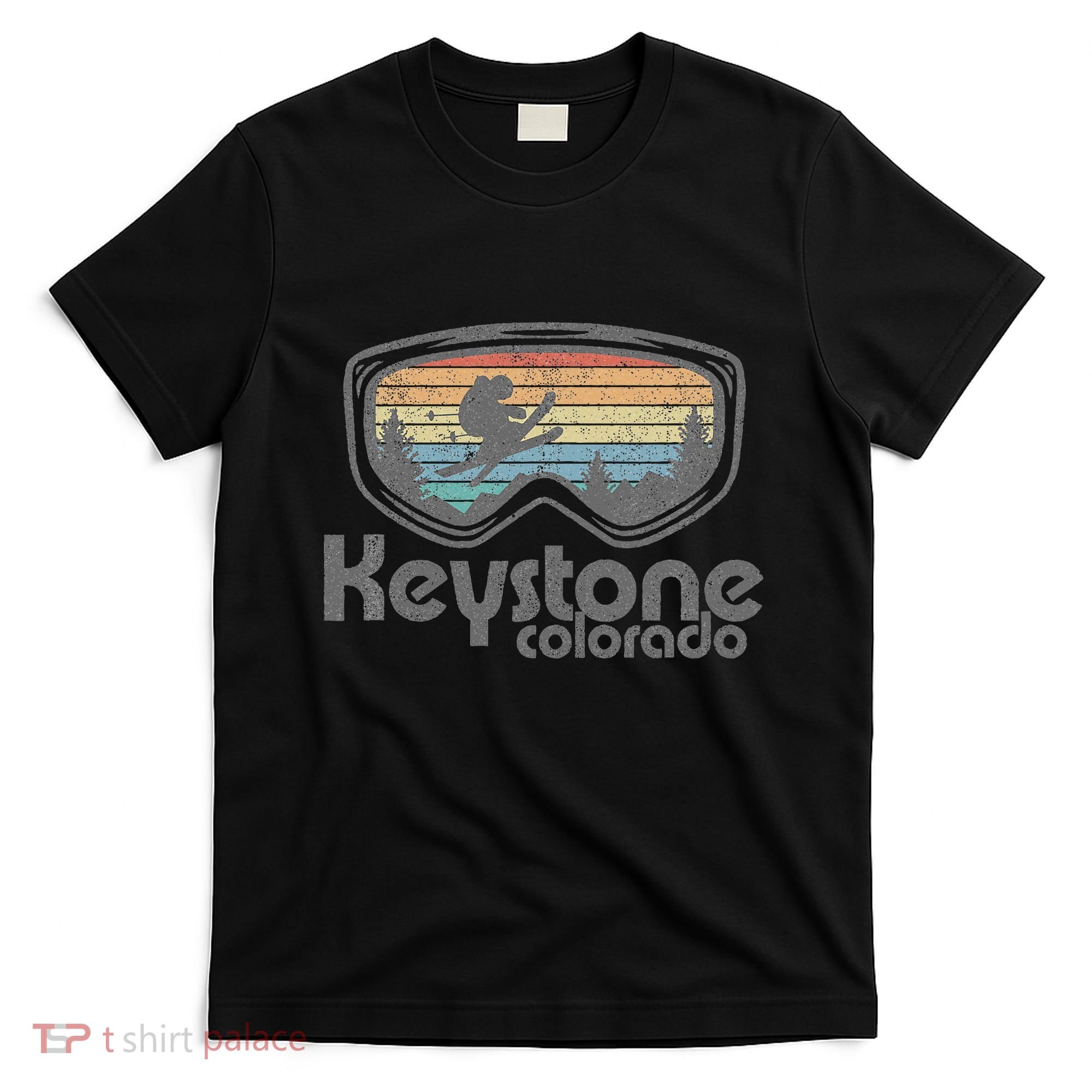Keystone Colorado Ski Mountain Skiing Retro Vacation Gift T-Shirt