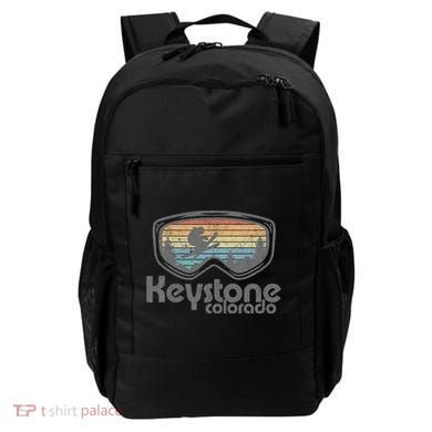 Keystone Colorado Ski Mountain Skiing Retro Vacation Gift Backpack
