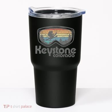 Keystone Colorado Ski Mountain Skiing Retro Vacation Gift Tumbler
