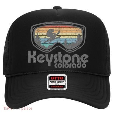 Keystone Colorado Ski Mountain Skiing Retro Vacation Gift Hat