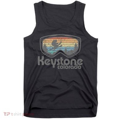 Keystone Colorado Ski Mountain Skiing Retro Vacation Gift Tank Top