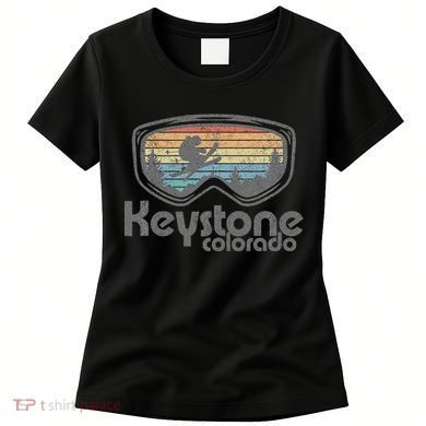 Keystone Colorado Ski Mountain Skiing Retro Vacation Gift Women's T-Shirt