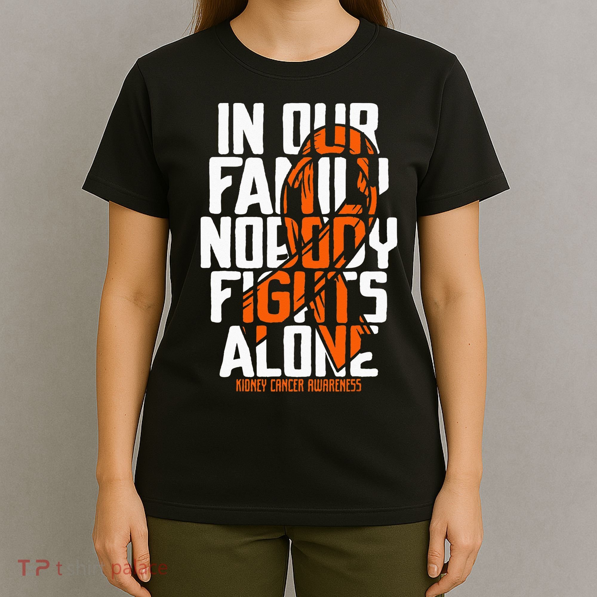 Kidney Cancer Support Family Kidney Cancer Awareness T-Shirt