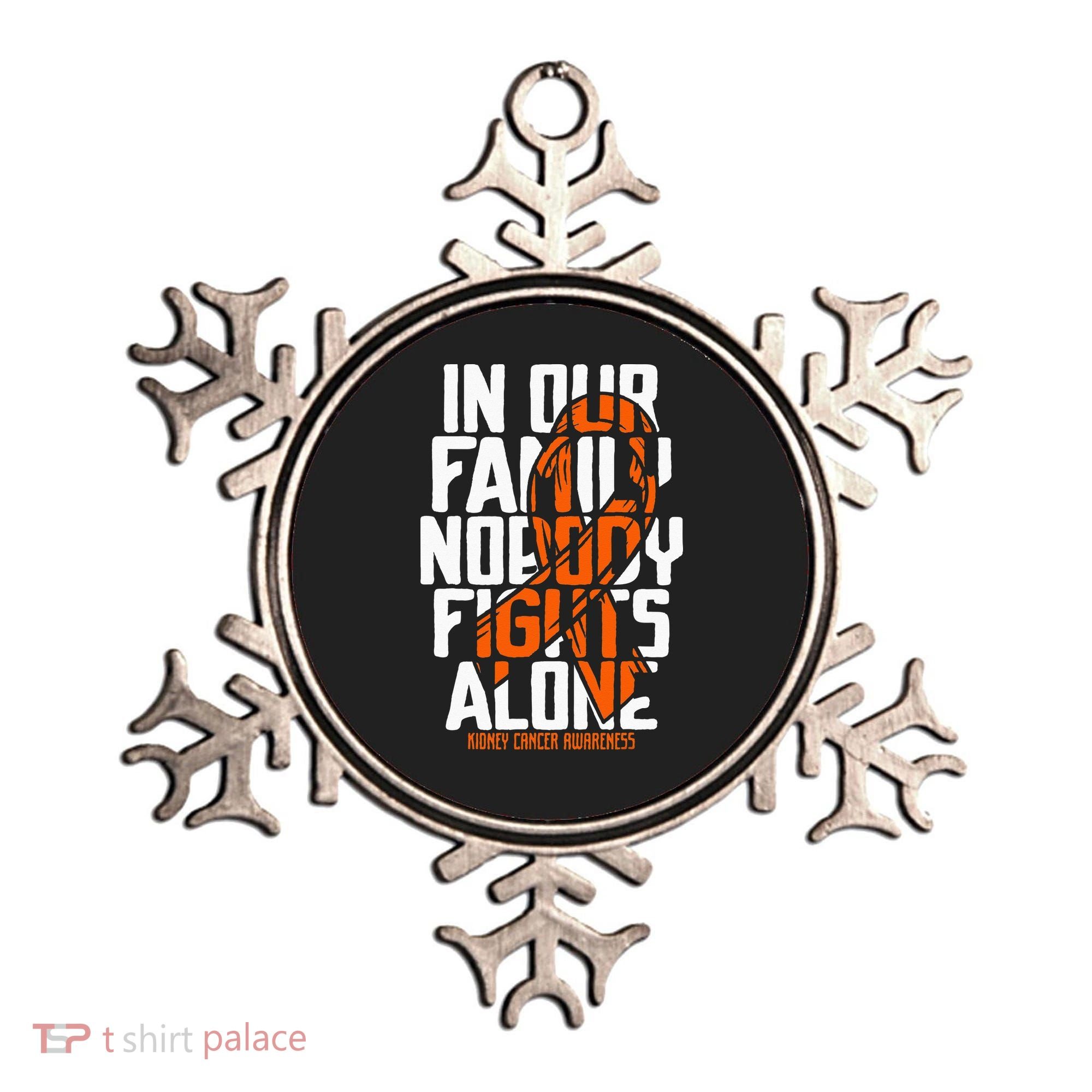 Kidney Cancer Support Family Kidney Cancer Awareness Ornament