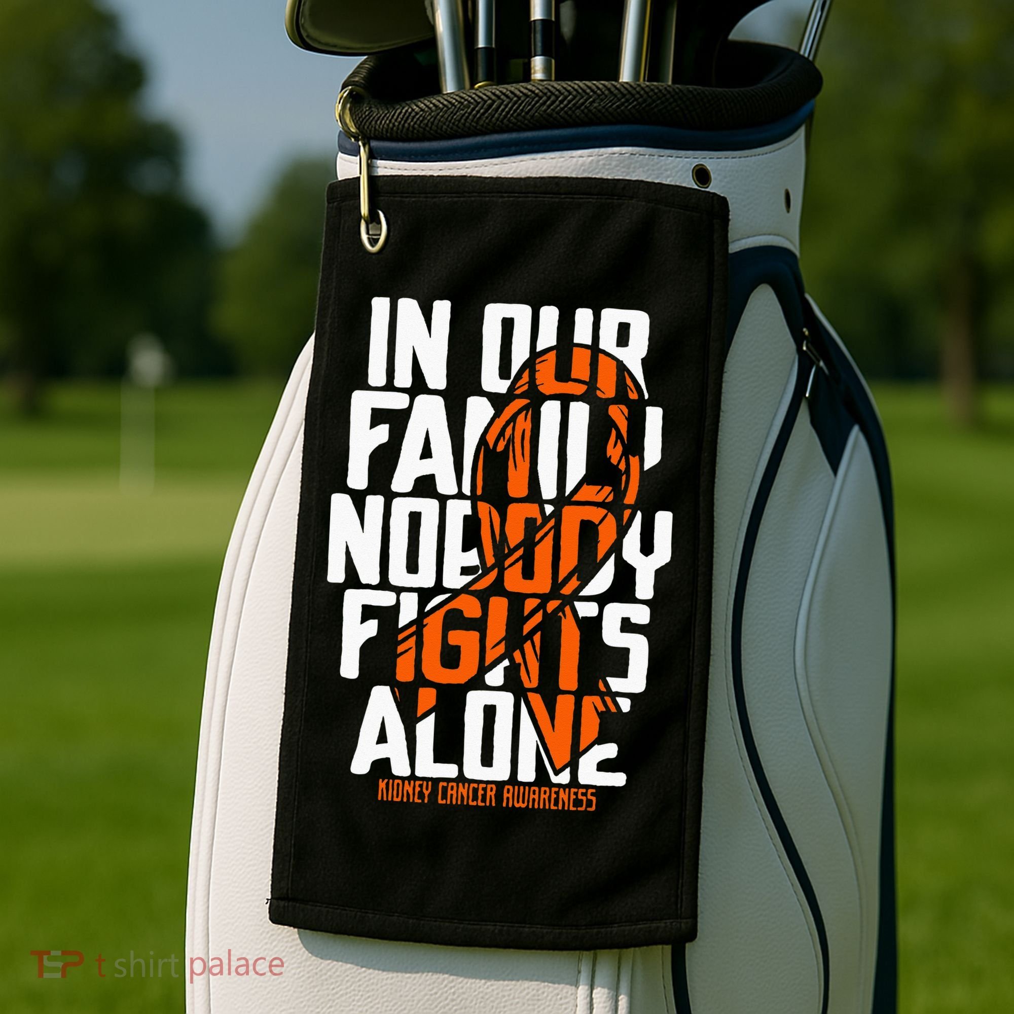 Kidney Cancer Support Family Kidney Cancer Awareness Golf Towel