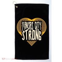 Kansas City Strong Heart Awareness Golf Towel thumb 0